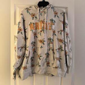 Ariat REAL Beige Hoodie with desert flowers